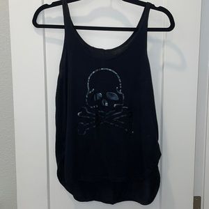 Black Skull Tank Top